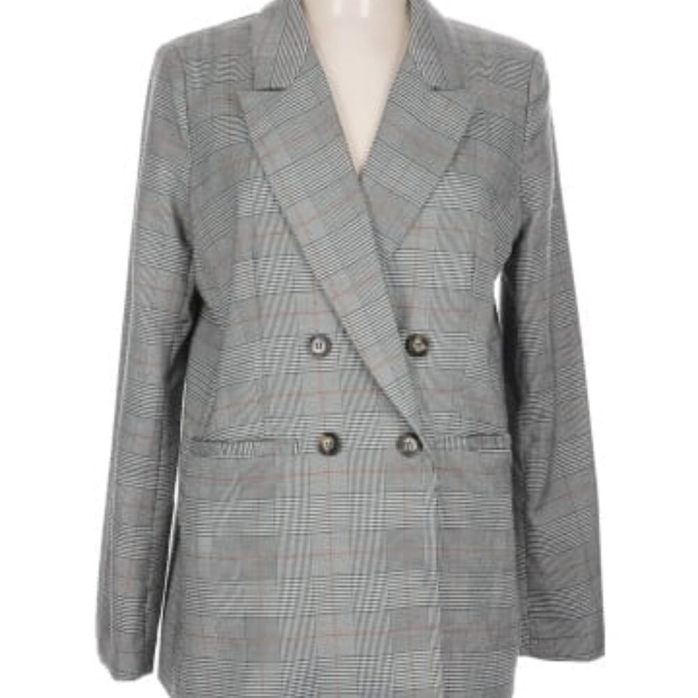 Aqua Windowpane Blazer - Size L
